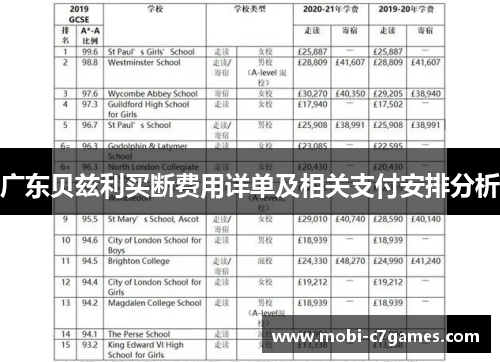 广东贝兹利买断费用详单及相关支付安排分析